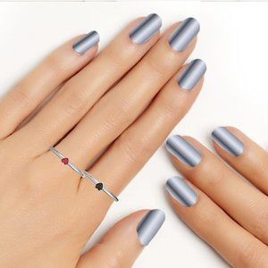 Valentines 🎁 14k Heart Simulated Ruby Ring